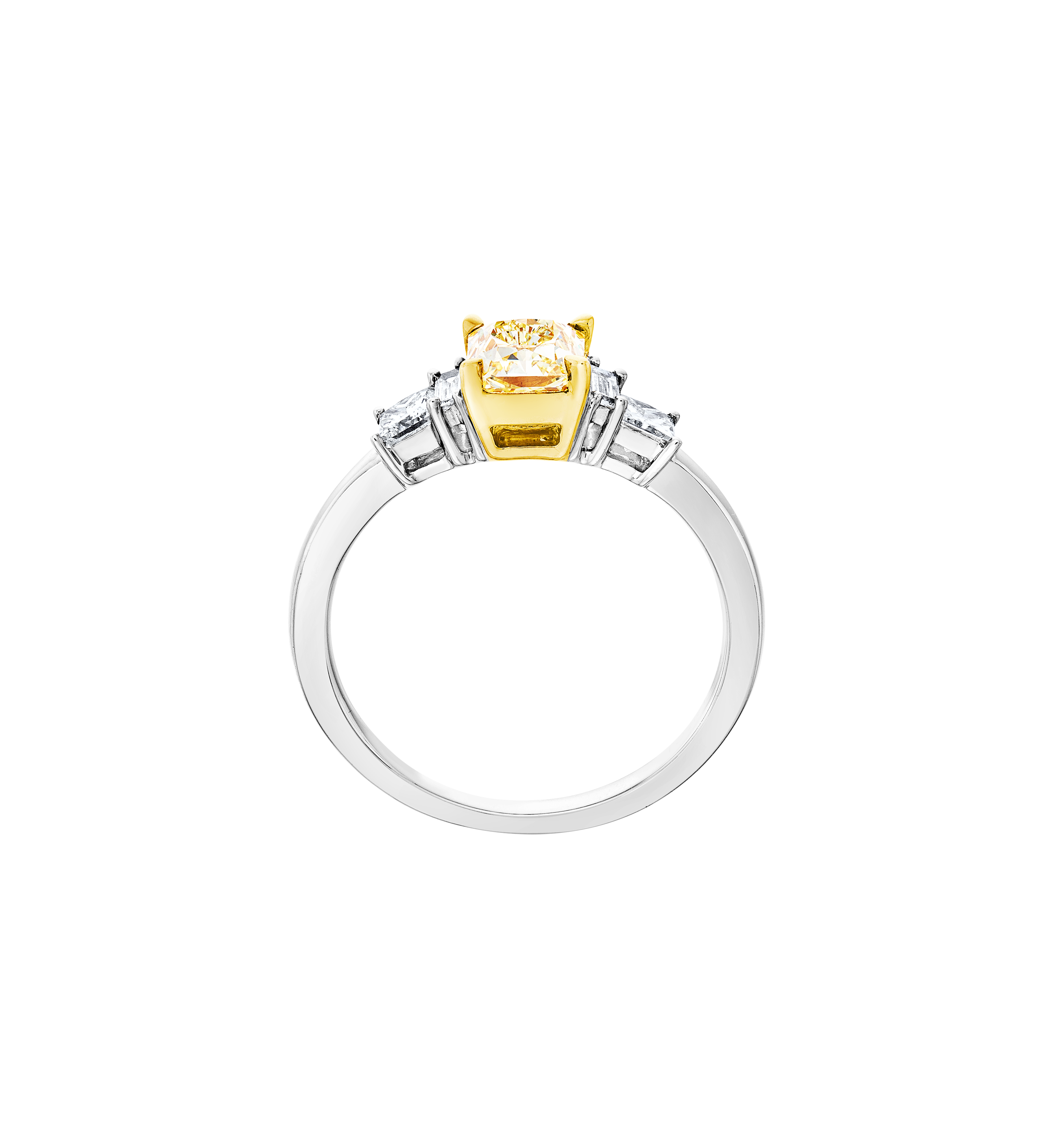 Brogle bicolor solitaire ring Brogle bicolor solitaire ring