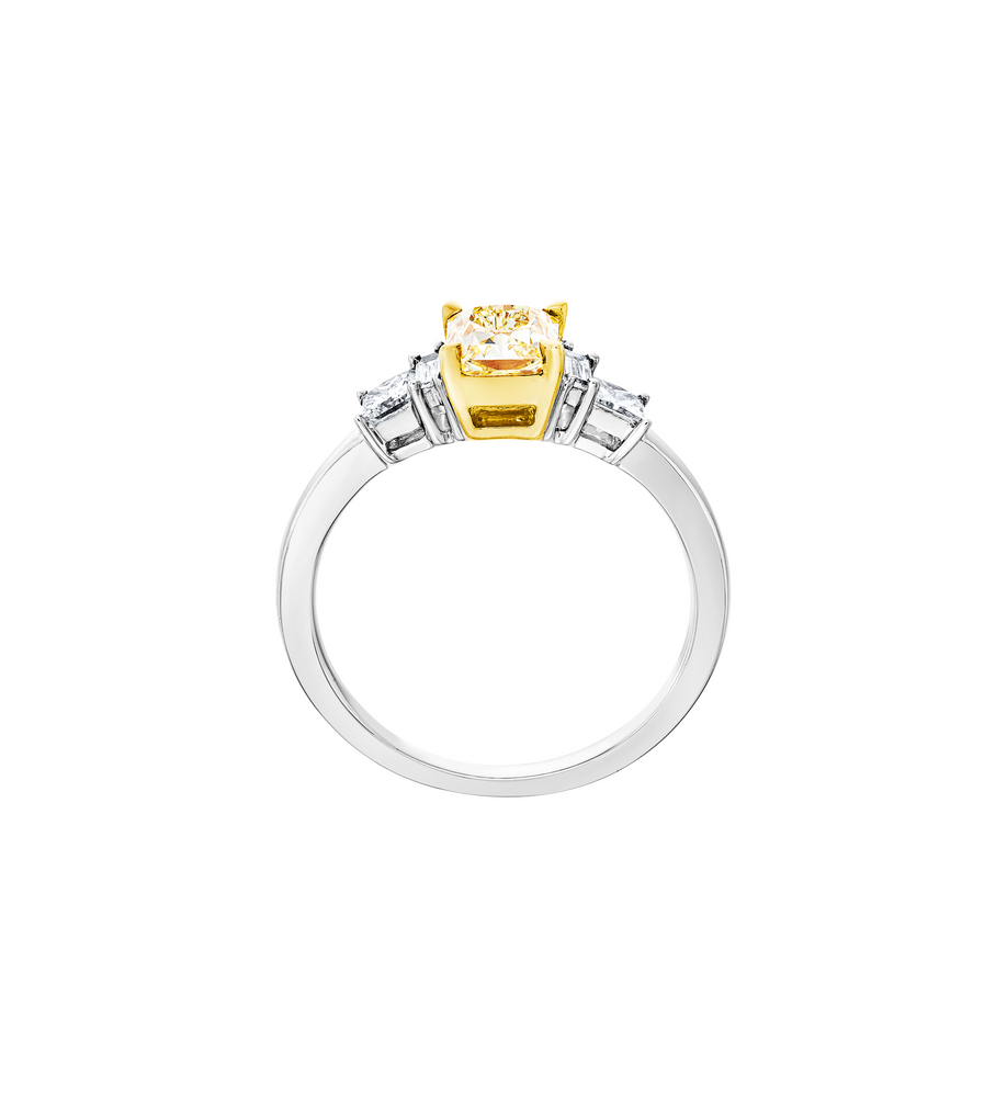 Brogle bicolor solitaire ring Brogle bicolor solitaire ring