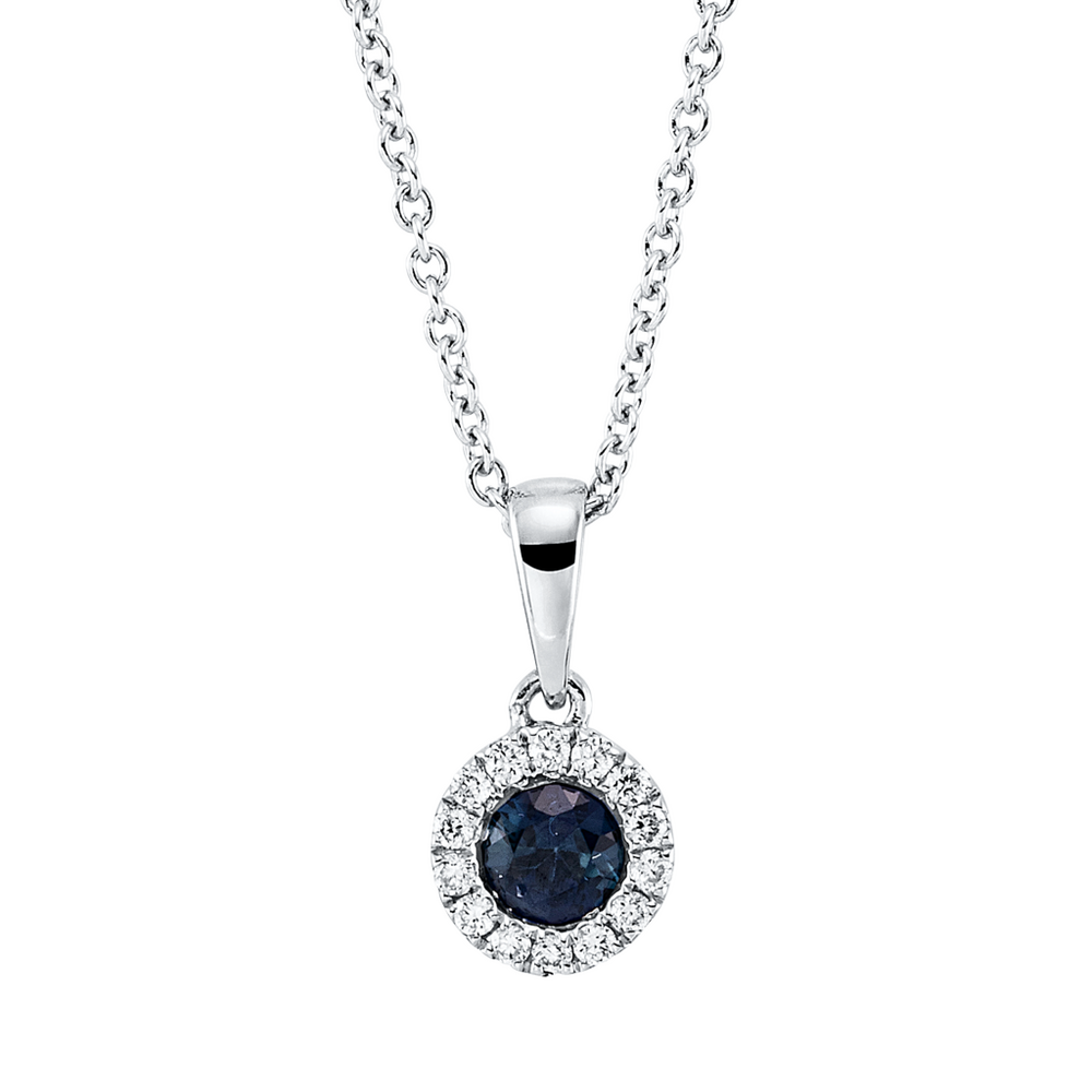Brogle Classic necklace with sapphire pendant
