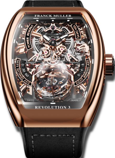 Franck Muller Vanguard Tourbillon Revolution 3 Skeleton 55.9 x 46mm