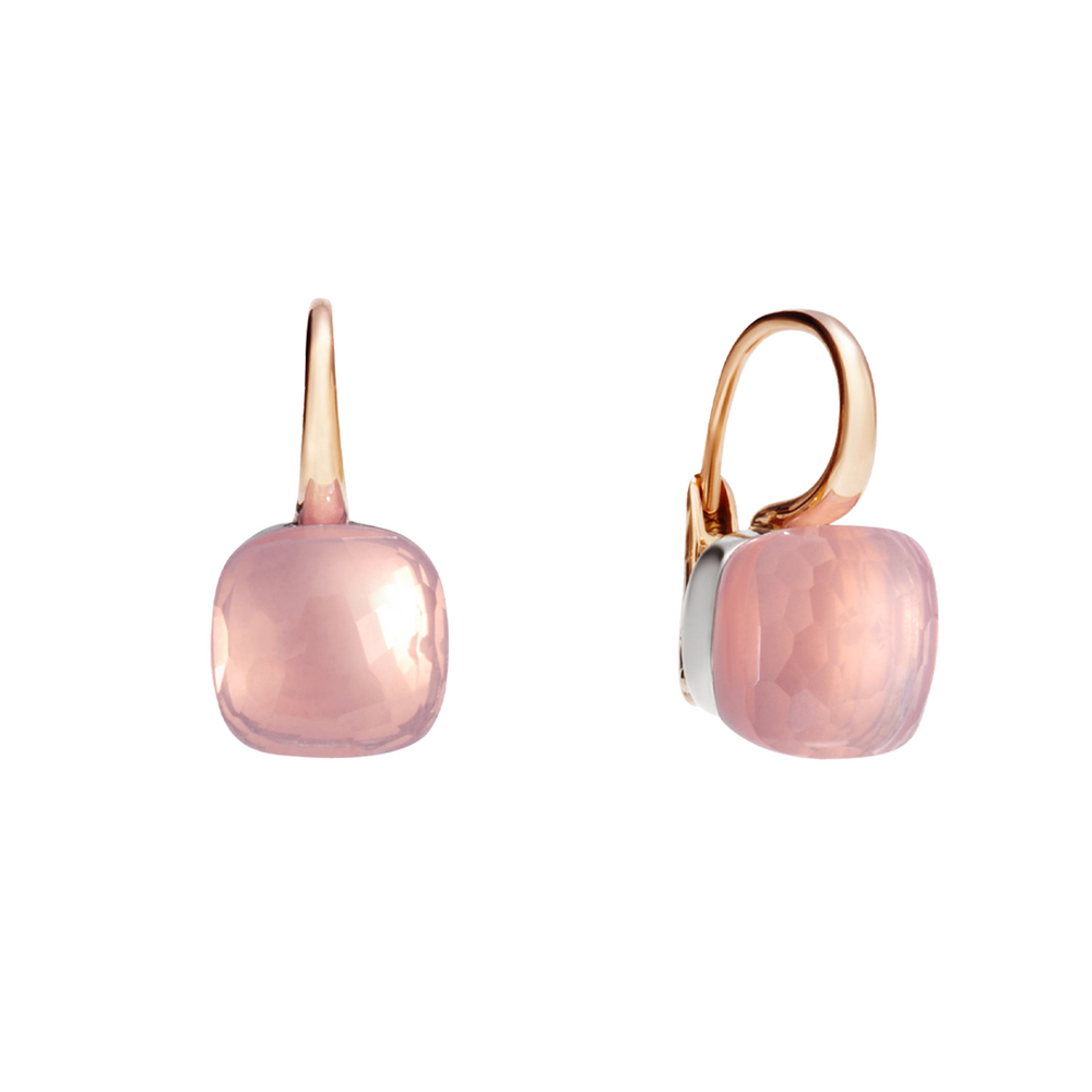 Pomellato Nudo rose quartz earrings