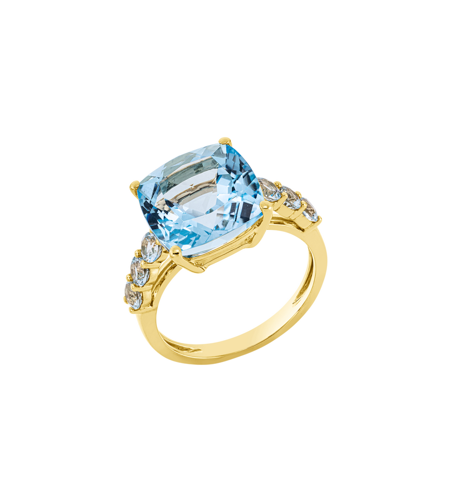 Brogle Classic Sky Topaz Ring