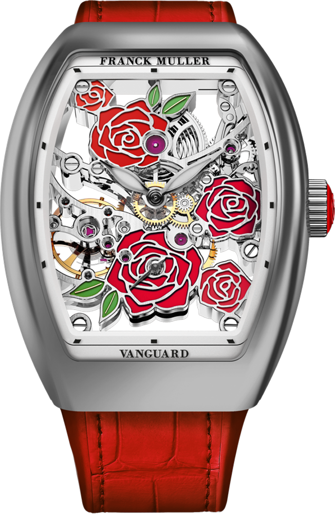 Franck Muller Vanguard Rose Skeleton 42.3 x 32mm