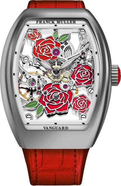 Franck Muller Vanguard Rose Skeleton 42.3 x 32mm Franck Muller Vanguard Rose Skeleton 42.3 x 32mm