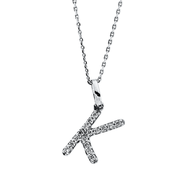 Brogle Classic Kette mit Diamantbuchstaben K Brogle Classic Kette mit Diamantbuchstaben K