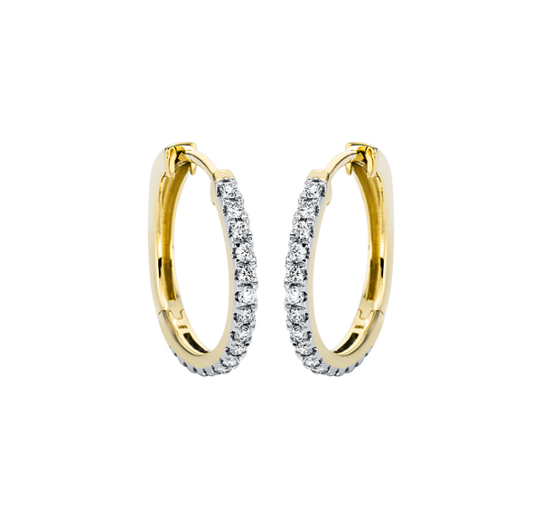 Brogle Selection Eternity diamond hoop earrings