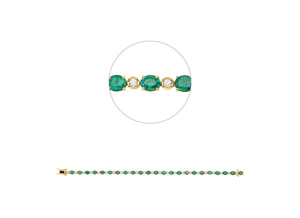 Brogle Selection emerald bracelet