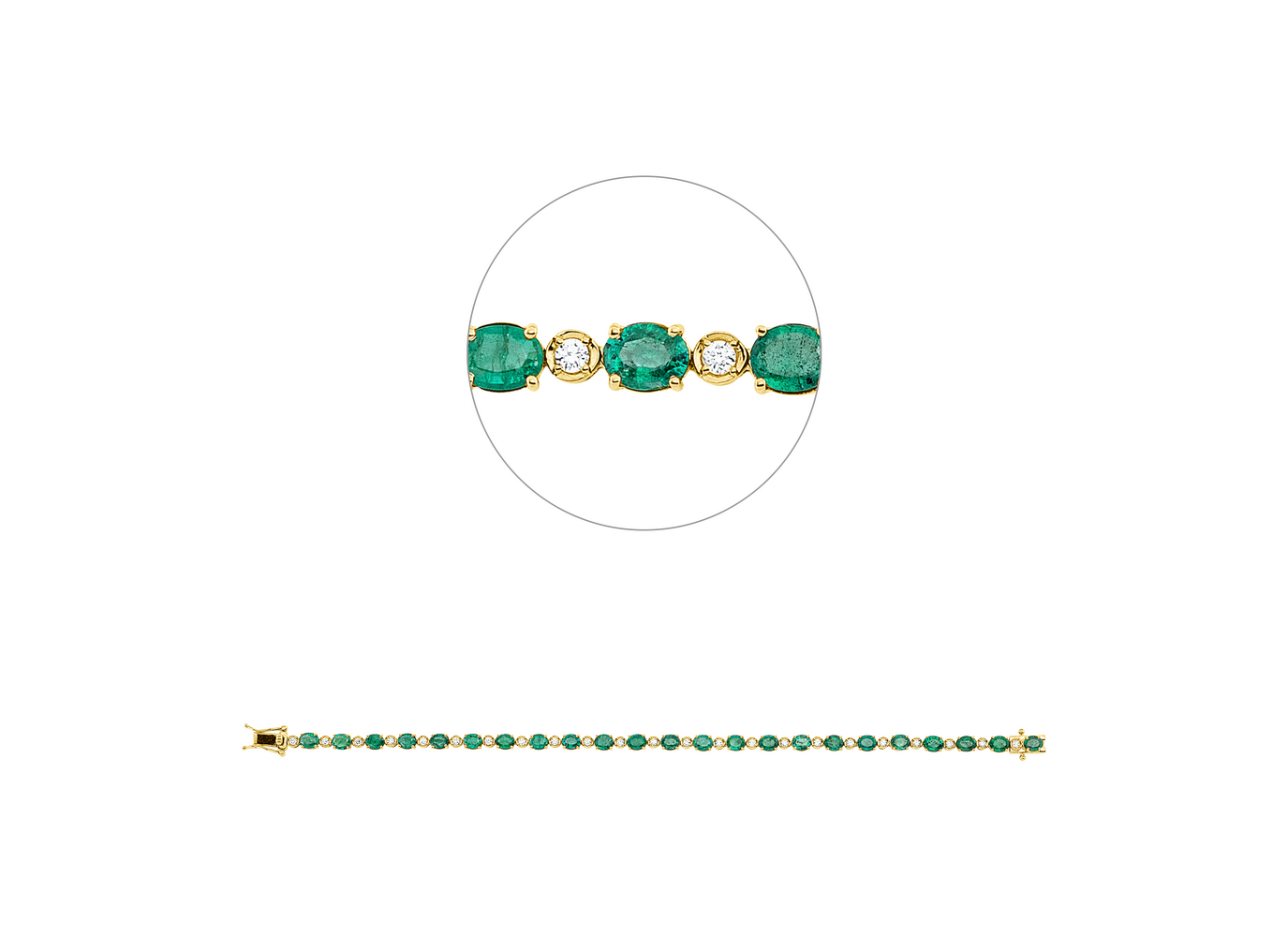Brogle Selection emerald bracelet Brogle Selection emerald bracelet
