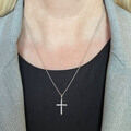 Brogle Classic Kette mit Diamantkreuz Brogle Classic Kette mit Diamantkreuz