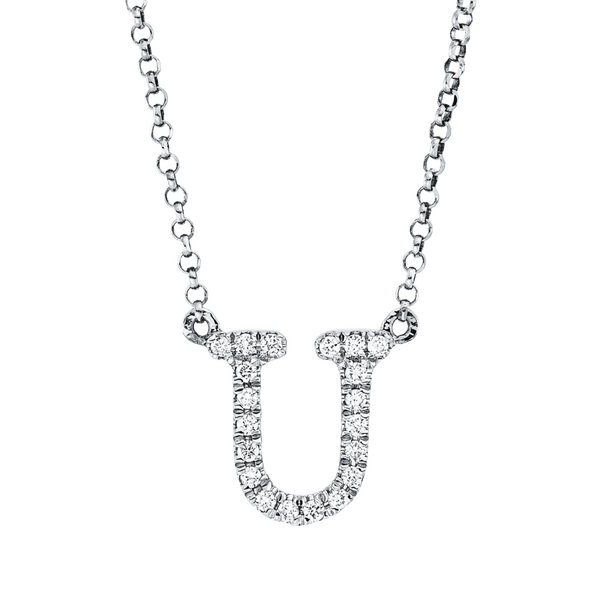 Brogle Classic Kette mit Diamantbuchstaben U Brogle Classic Kette mit Diamantbuchstaben U