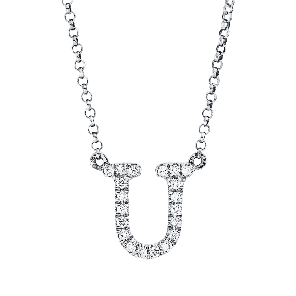Brogle Classic Kette mit Diamantbuchstaben U Brogle Classic Kette mit Diamantbuchstaben U