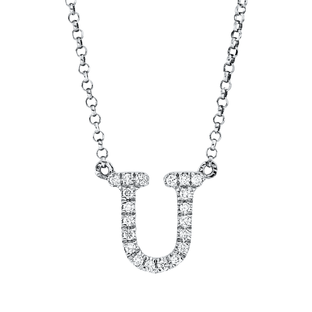 Brogle Classic Kette mit Diamantbuchstaben U Brogle Classic Kette mit Diamantbuchstaben U