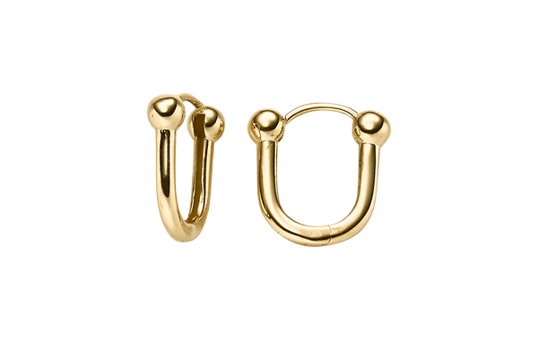 Brogle Classic gold hoop earrings Brogle Classic gold hoop earrings