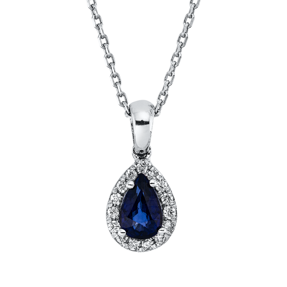 Brogle Classic necklace with sapphire pendant Brogle Classic necklace with sapphire pendant