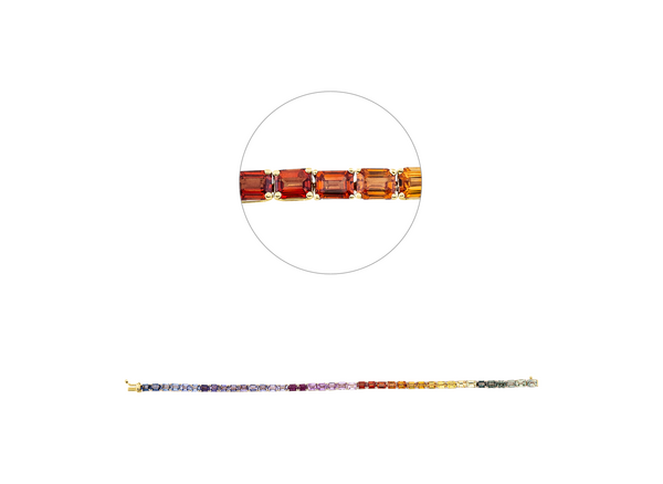 Brogle Selection Saphirarmband Rainbow Brogle Selection Saphirarmband Rainbow