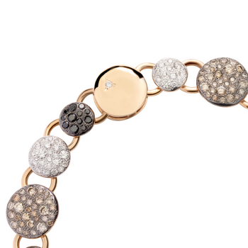 PBC2055 O7BWR DBX00 030 Pomellato bracelet sabbia white gold 18kt diamond brown diamond treated black diamond ab571c66ff8d27bc9