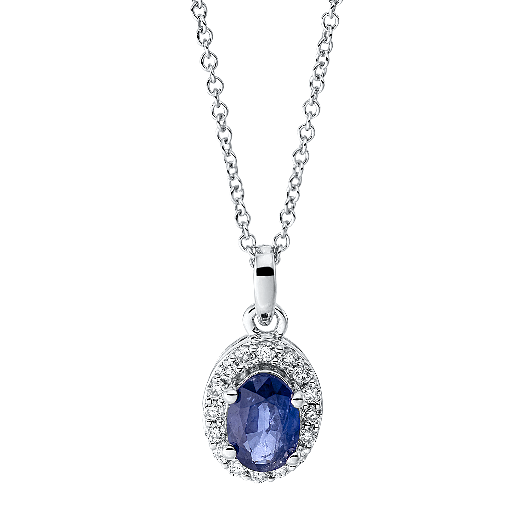 Brogle Classic necklace with sapphire pendant