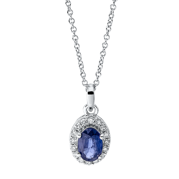 Brogle Classic Kette mit Saphiranhänger Brogle Classic Kette mit Saphiranhänger