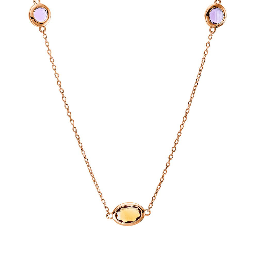 Brogle Classic colored stone necklace