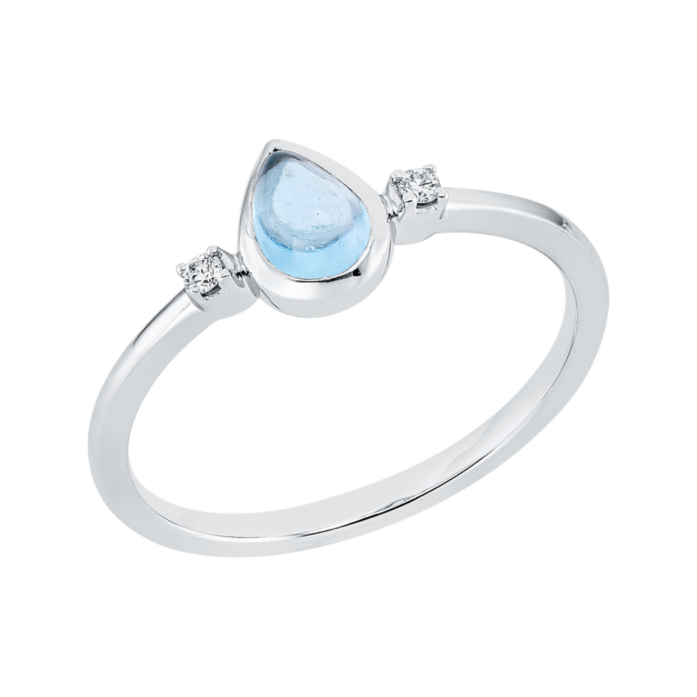 Brogle Classic Sky topaz ring