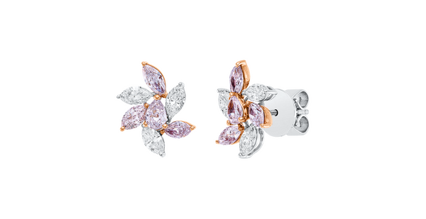 Brogle Selection bicolour diamond stud earrings Brogle Selection bicolour diamond stud earrings
