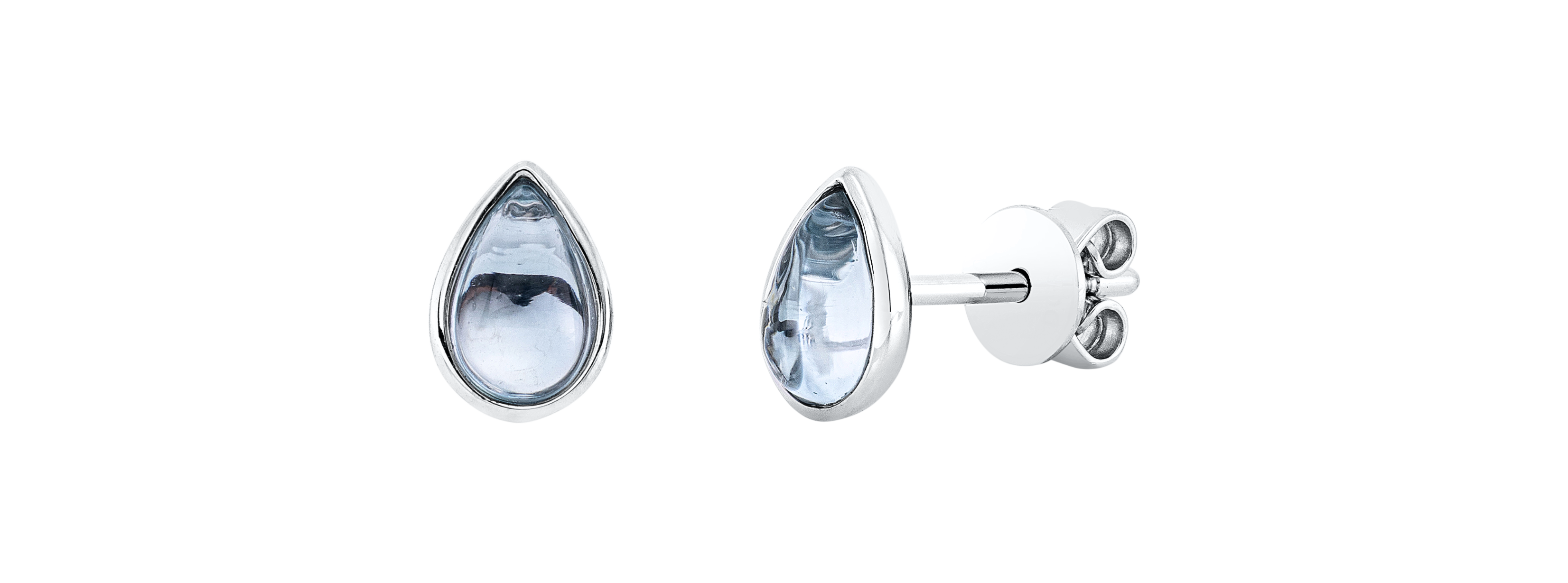 Brogle Classic Sky topaz stud earrings Brogle Classic Sky topaz stud earrings