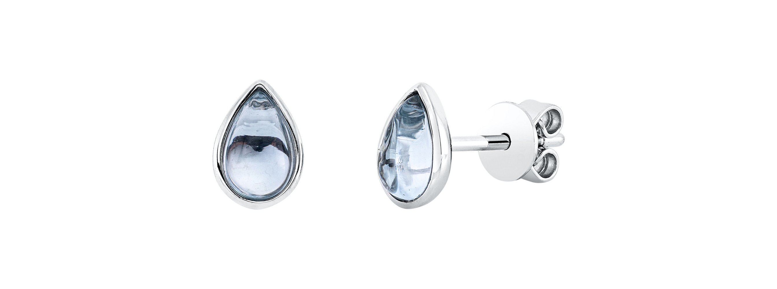 Brogle Classic Sky topaz stud earrings Brogle Classic Sky topaz stud earrings