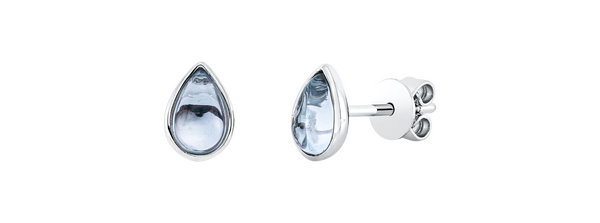 Brogle Classic Sky topaz stud earrings Brogle Classic Sky topaz stud earrings