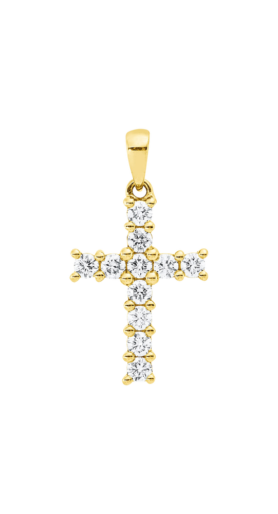 Brogle Classic cross pendant with diamonds Brogle Classic cross pendant with diamonds