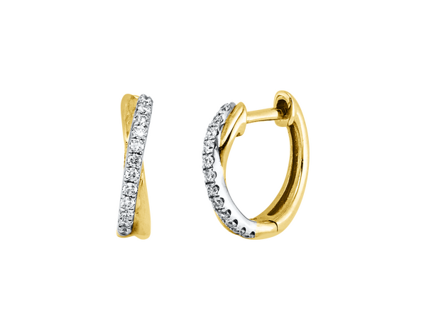 Brogle Classic Bicolor Diamantcreolen