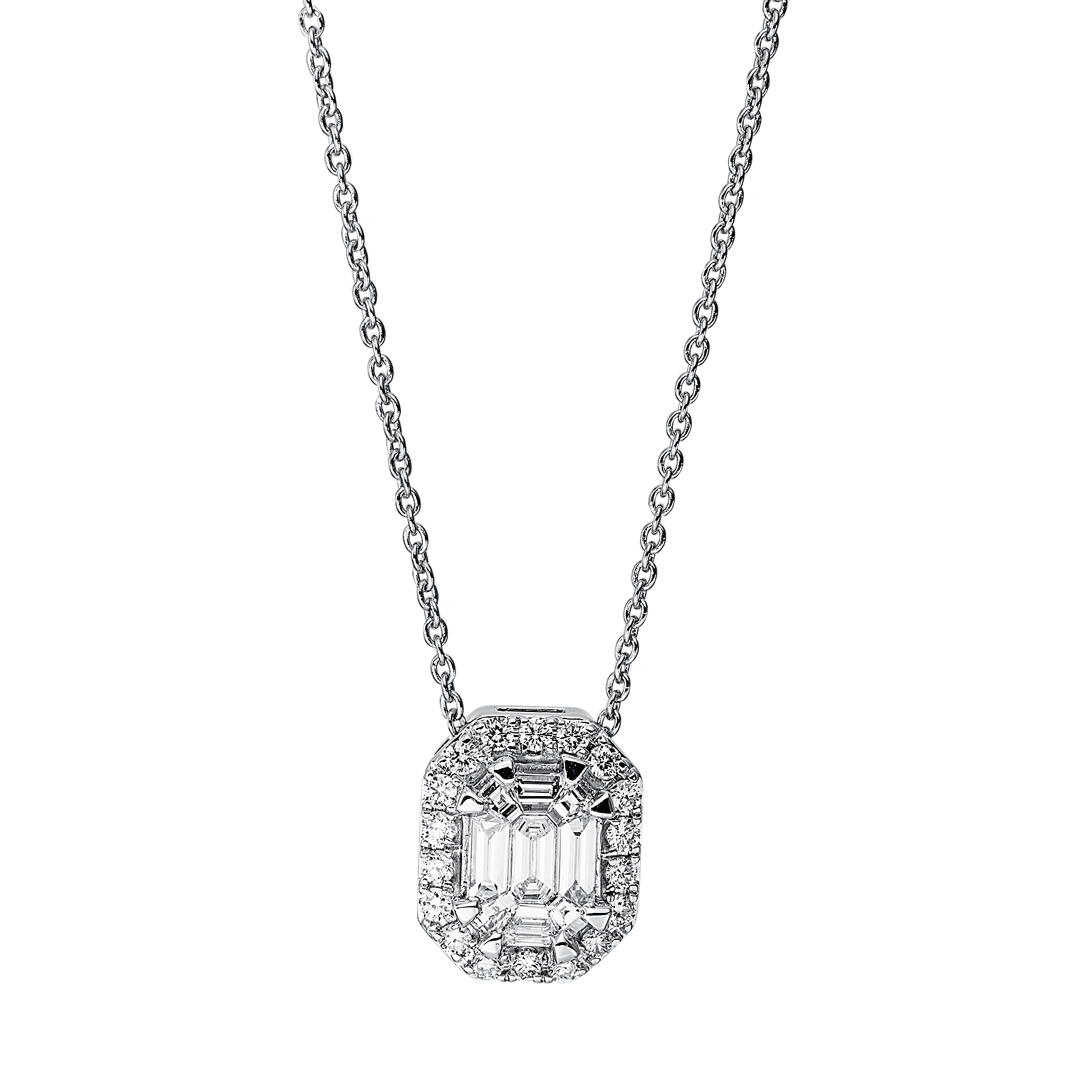 Brogle Classic necklace with diamond pendant Brogle Classic necklace with diamond pendant