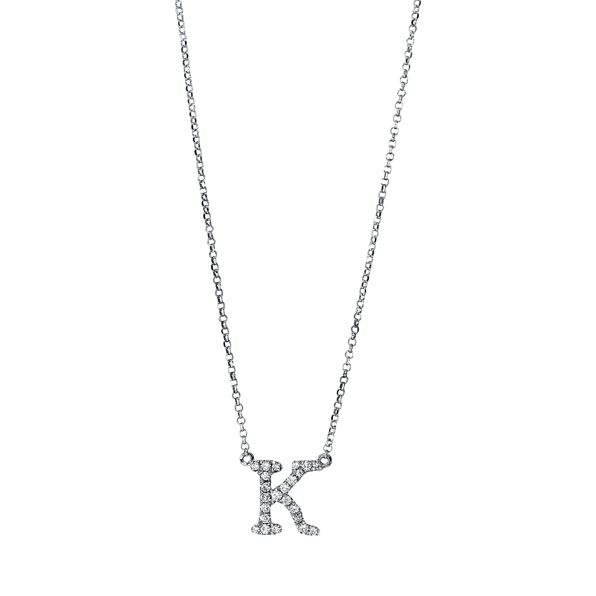 Brogle Classic Kette mit Diamantbuchstaben K Brogle Classic Kette mit Diamantbuchstaben K