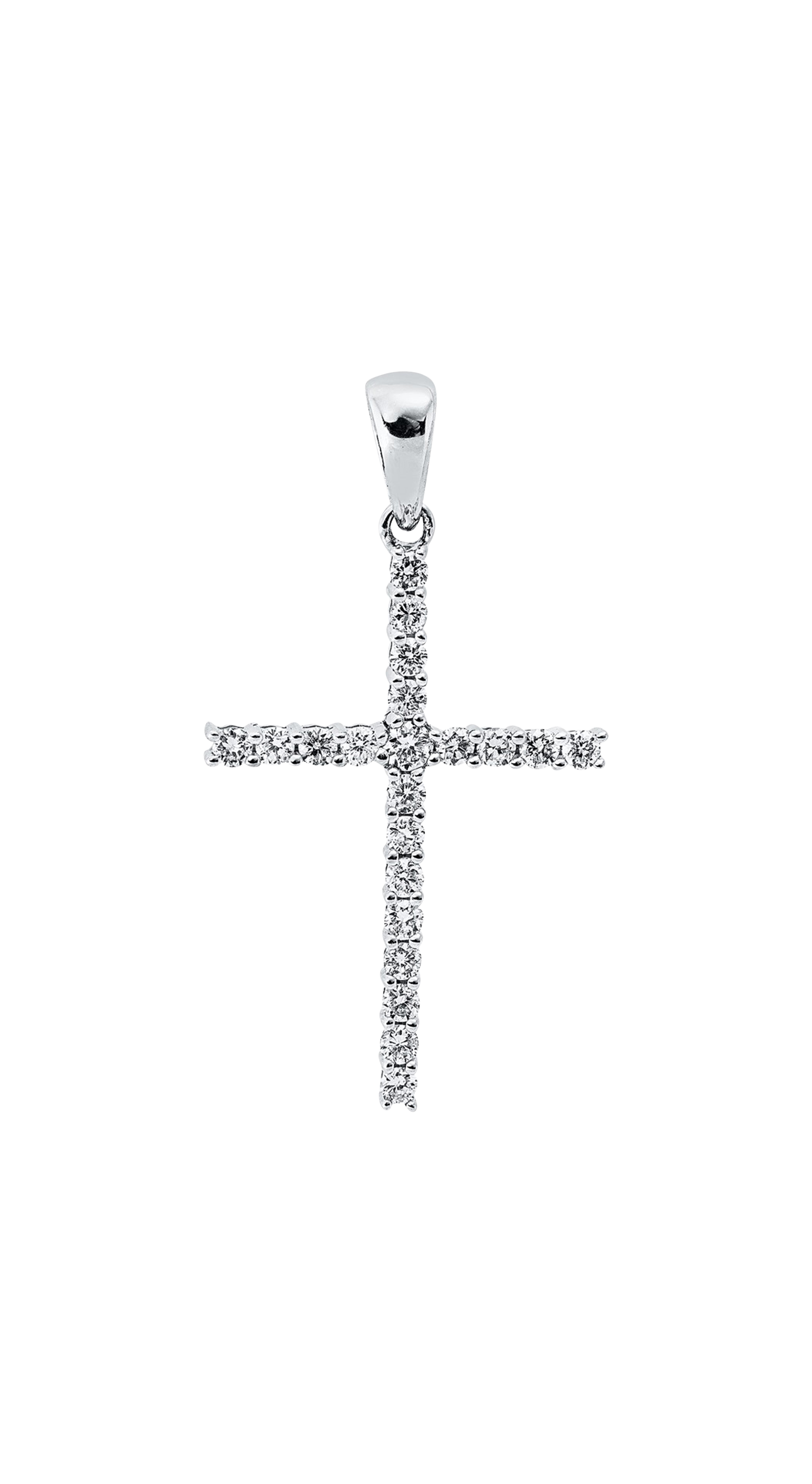 Brogle Classic cross pendant with diamonds Brogle Classic cross pendant with diamonds
