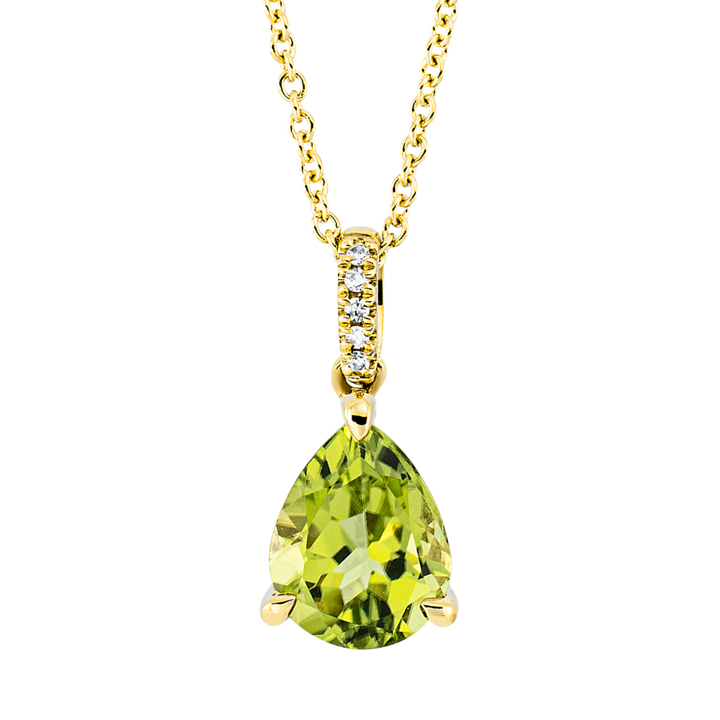 Brogle Classic Kette mit Peridotanhänger Brogle Classic Kette mit Peridotanhänger