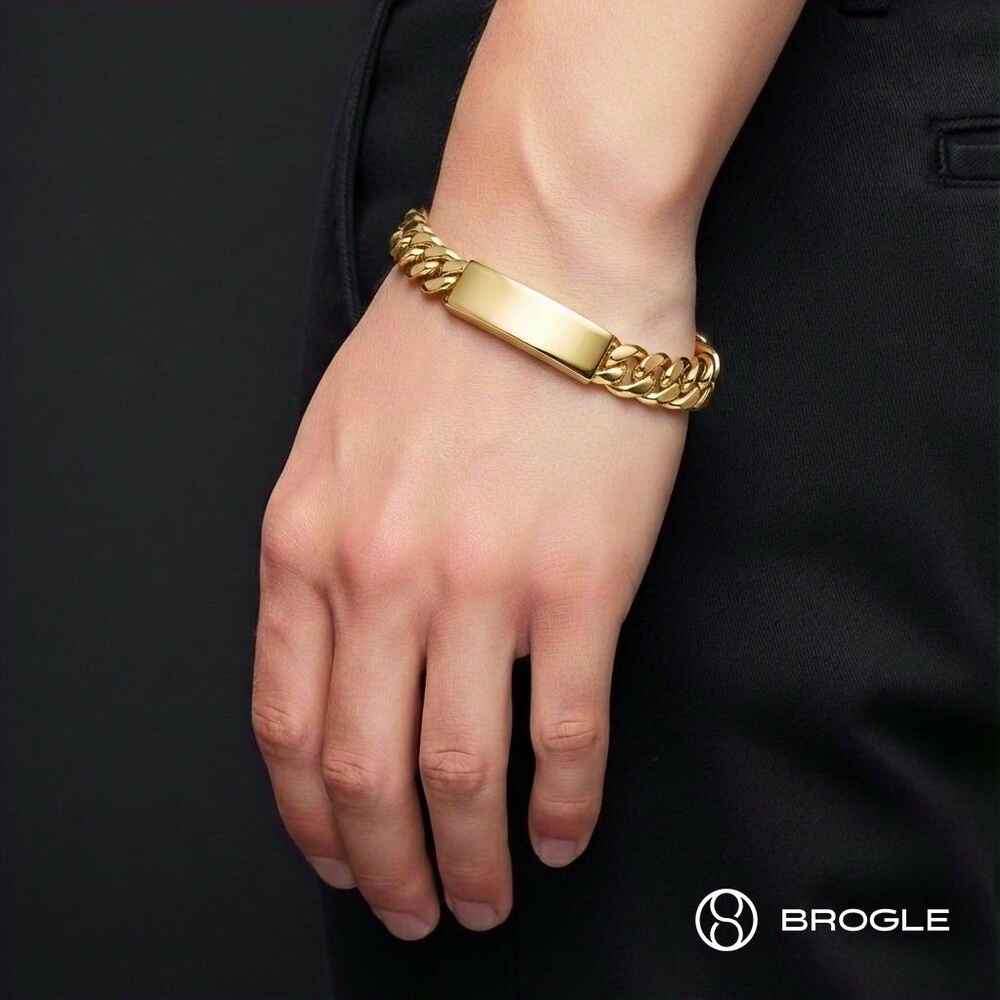 Brogle Classic Panzer Gravurarmband 12,5mm