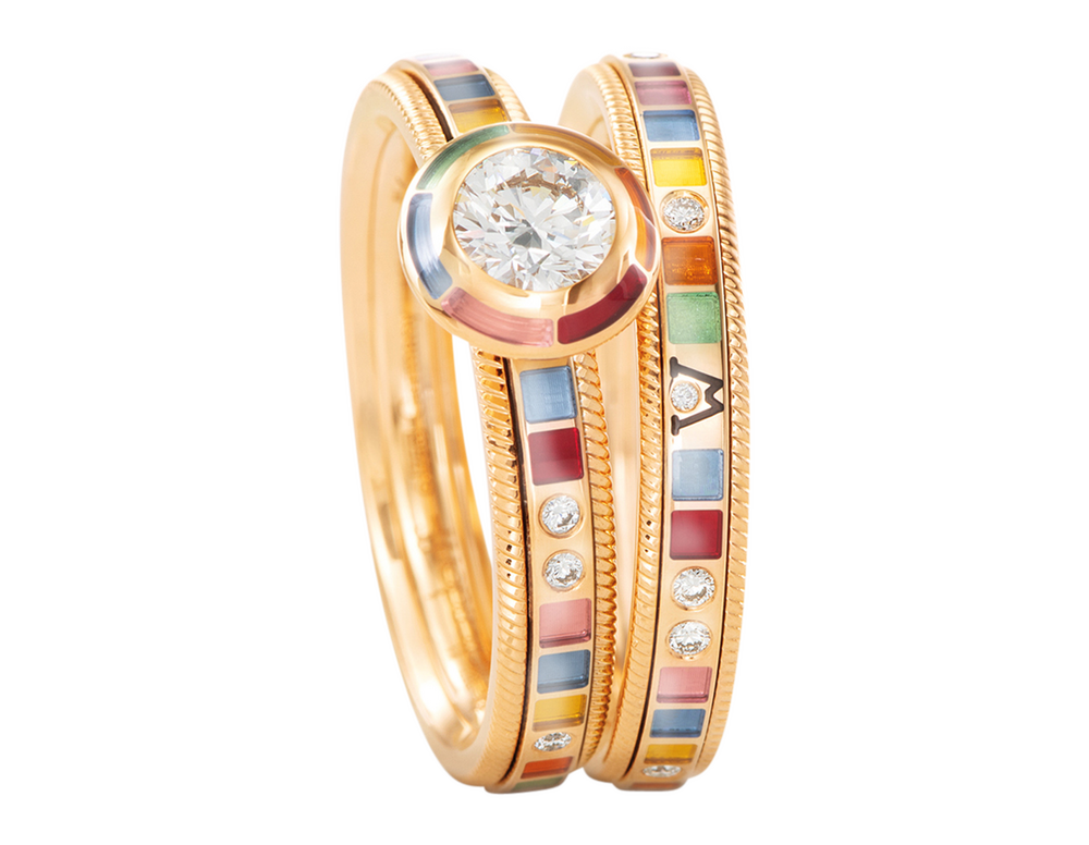 Wellendorff Thank You For. Rainbow ring