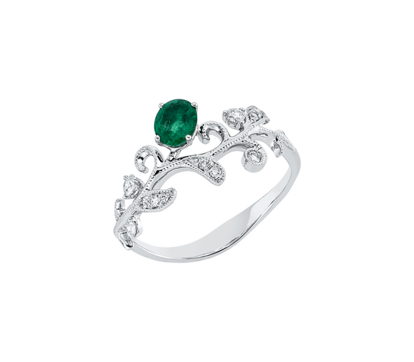 Brogle Classic emerald ring