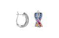 Brogle Selection sapphire hoop earrings Rainbow Brogle Selection sapphire hoop earrings Rainbow