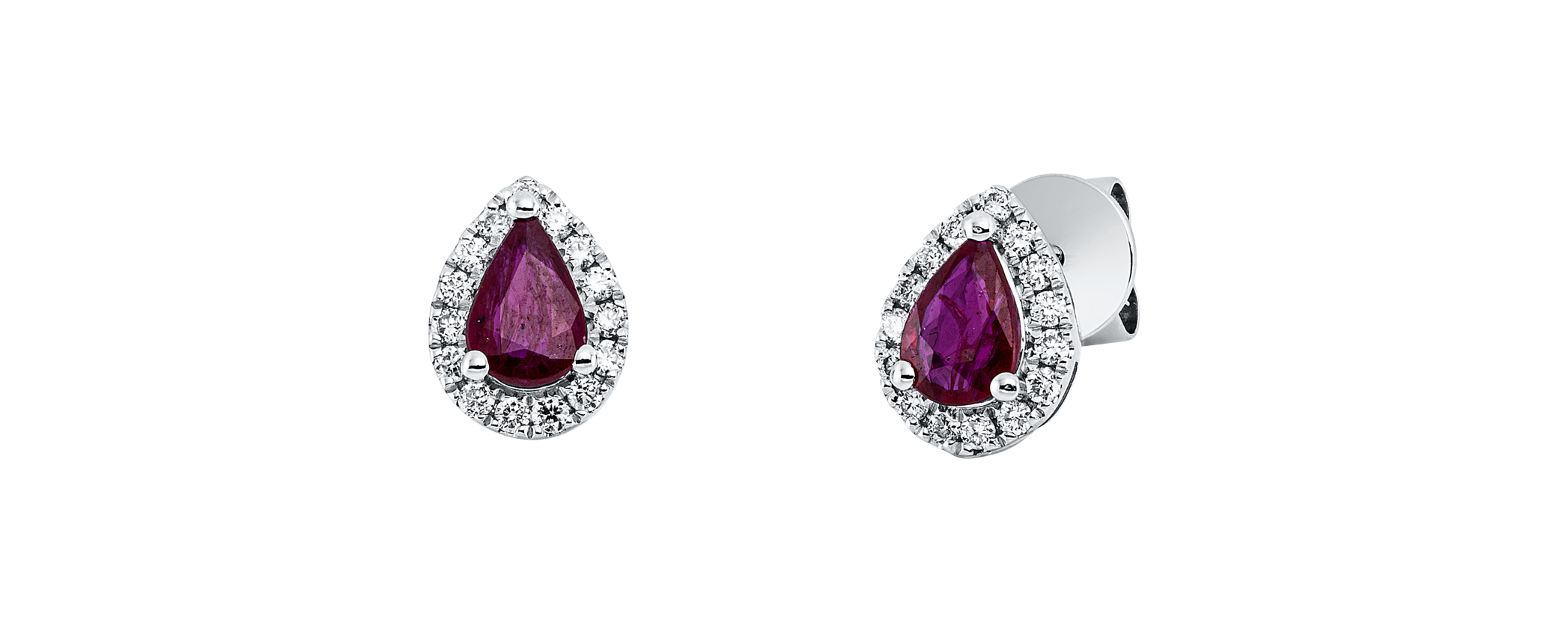 Brogle Classic ruby stud earrings