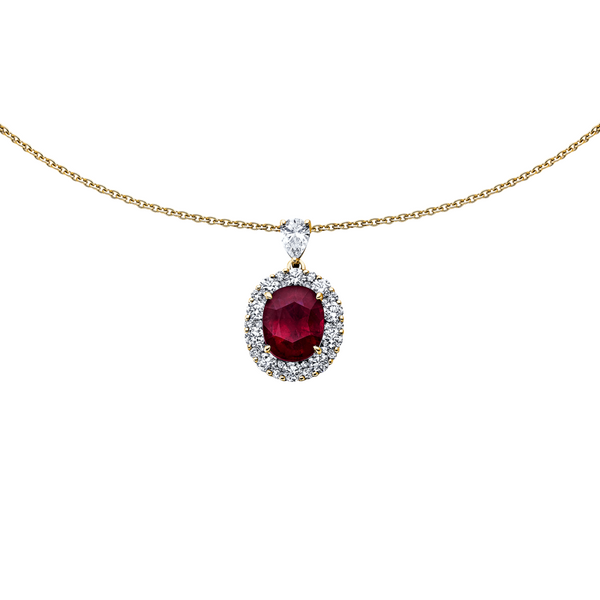Brogle Selection Kette mit Rubinanhänger