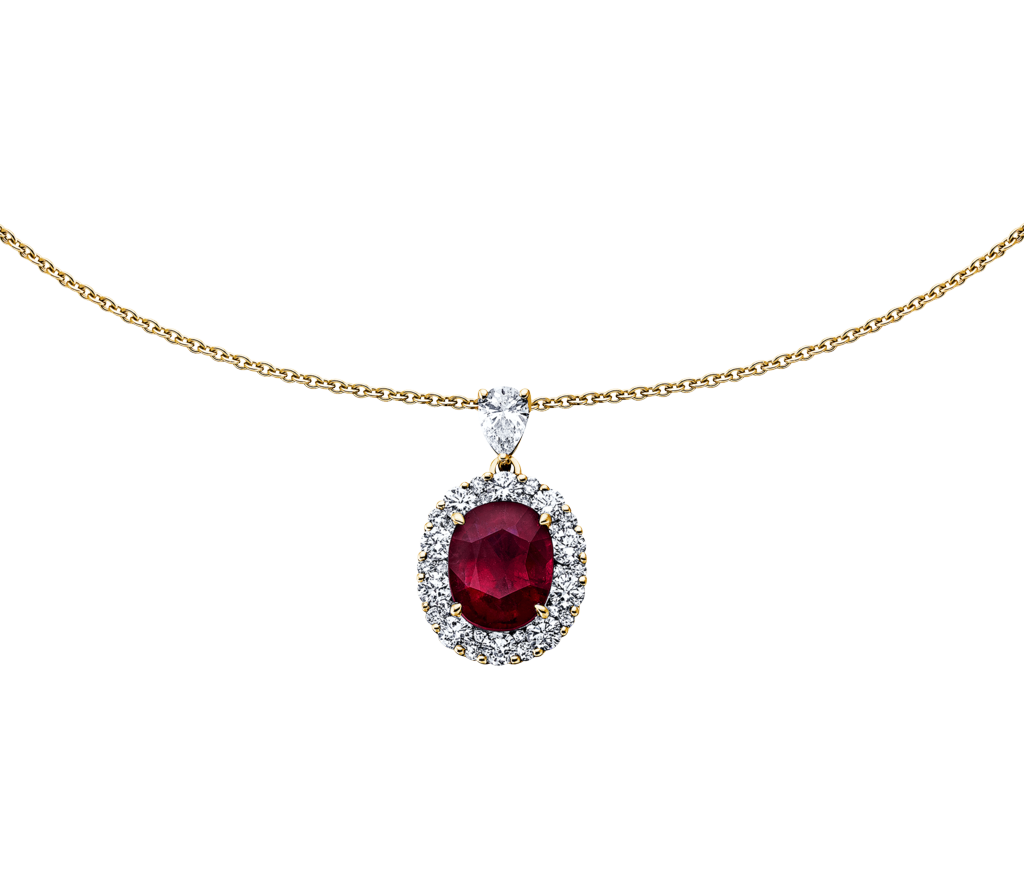 Brogle Selection Kette mit Rubinanhänger Brogle Selection Kette mit Rubinanhänger