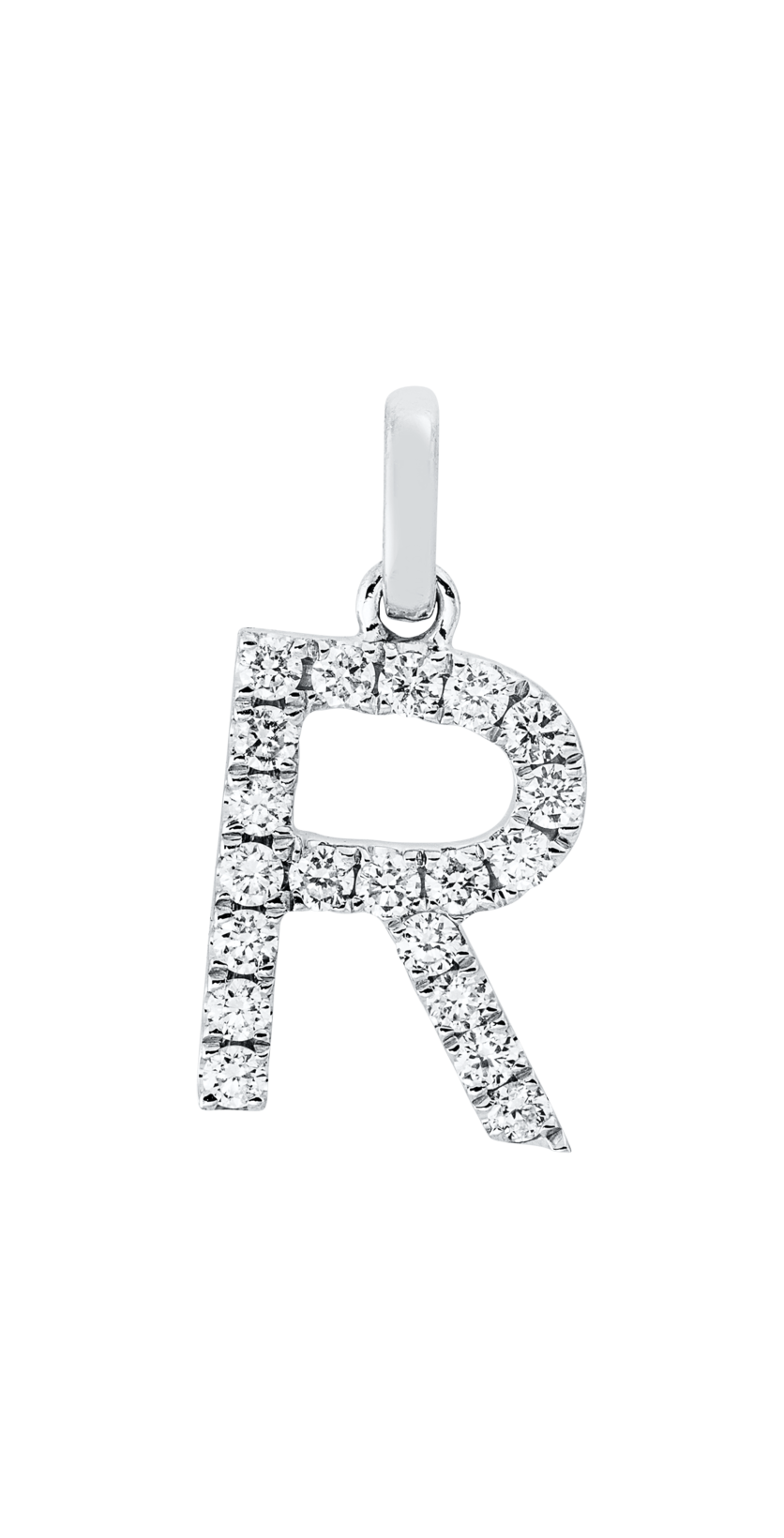 Brogle Classic letter pendant R with diamonds Brogle Classic letter pendant R with diamonds