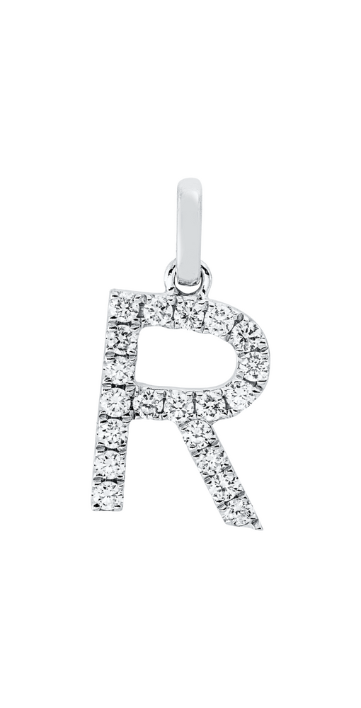 Brogle Classic letter pendant R with diamonds Brogle Classic letter pendant R with diamonds