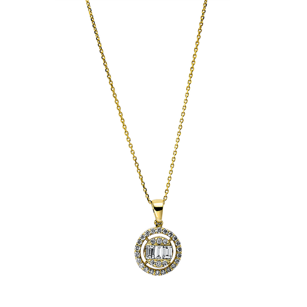 Brogle Classic necklace with diamond pendant