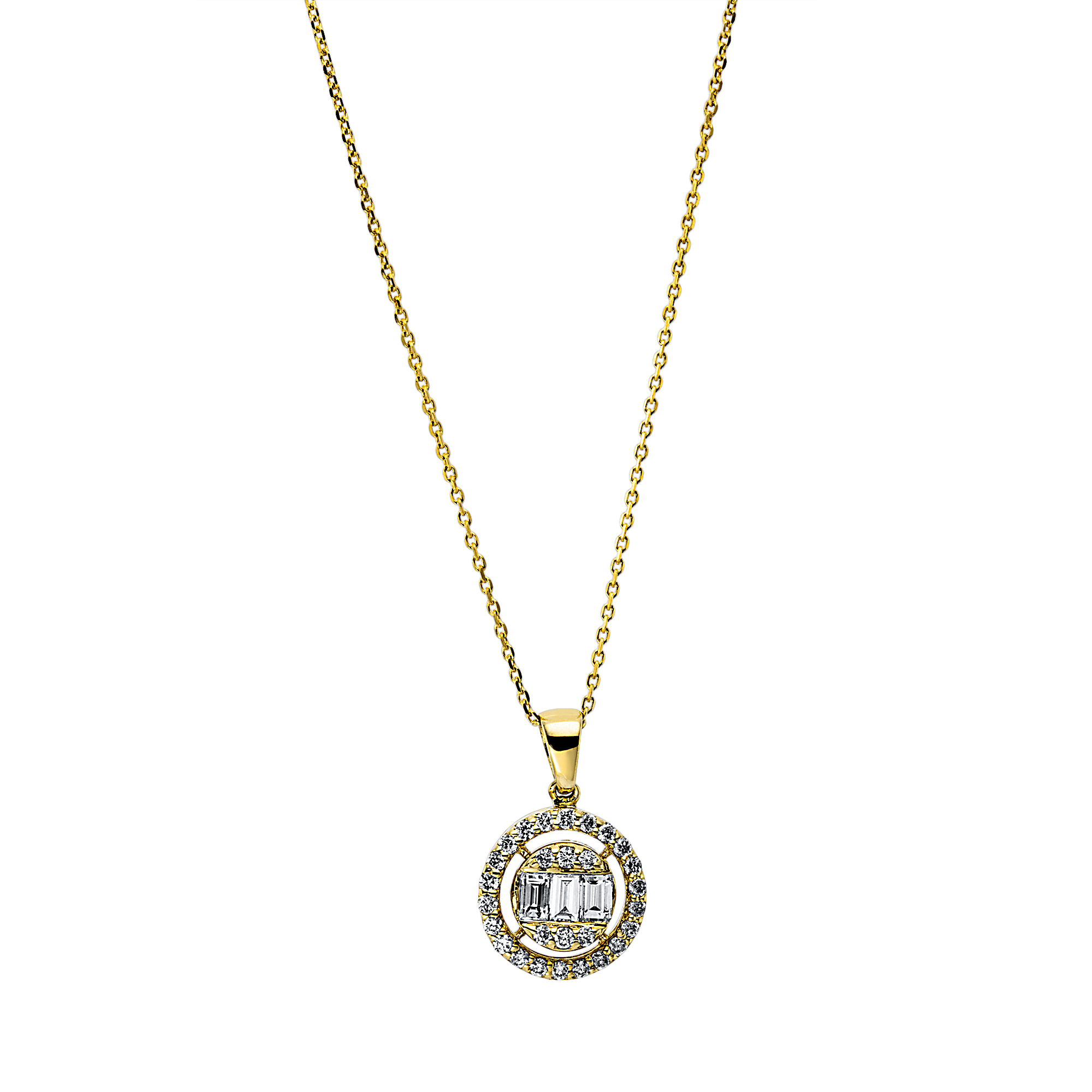 Brogle Classic necklace with diamond pendant Brogle Classic necklace with diamond pendant