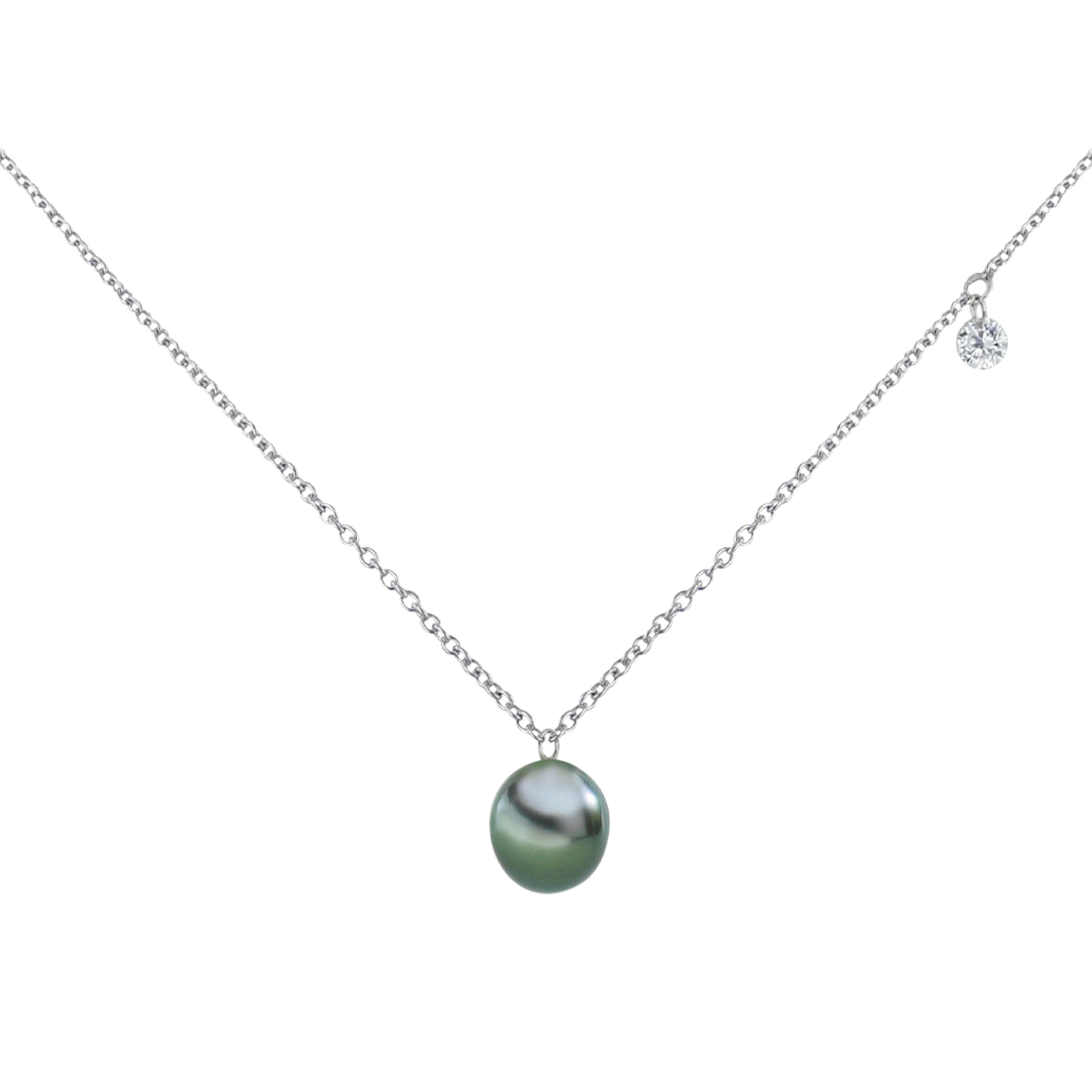 Brogle Classic necklace with Tahitian pearl pendant Brogle Classic necklace with Tahitian pearl pendant