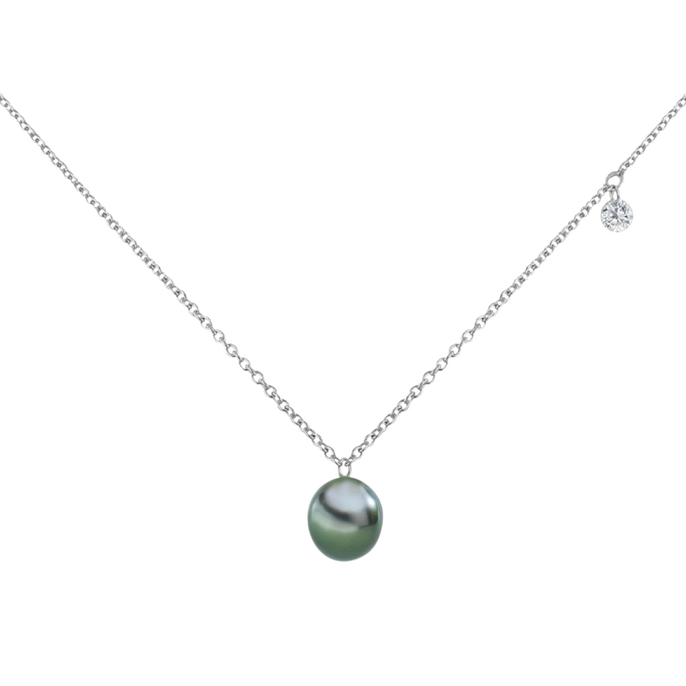 Brogle Classic necklace with Tahitian pearl pendant Brogle Classic necklace with Tahitian pearl pendant
