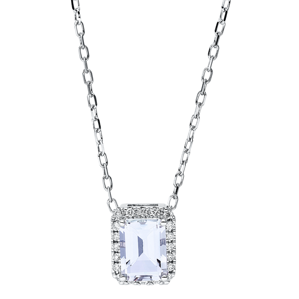Brogle Classic gold chain with amethyst pendant