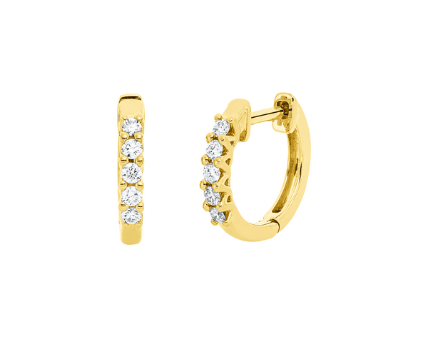 Brogle Classic diamond hoop earrings Brogle Classic diamond hoop earrings