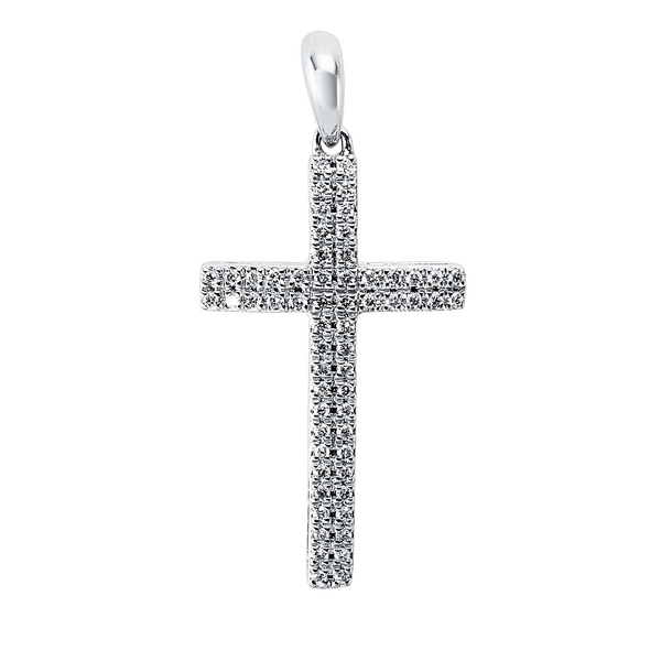 Brogle Selection Spirit cross pendant with diamonds